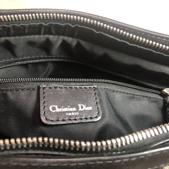 Dior Canvas Black Logo Small Tote - Picture 3 of 8